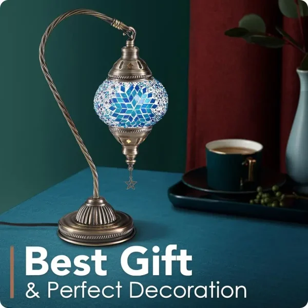 Turkish Lamp with Bronze Base